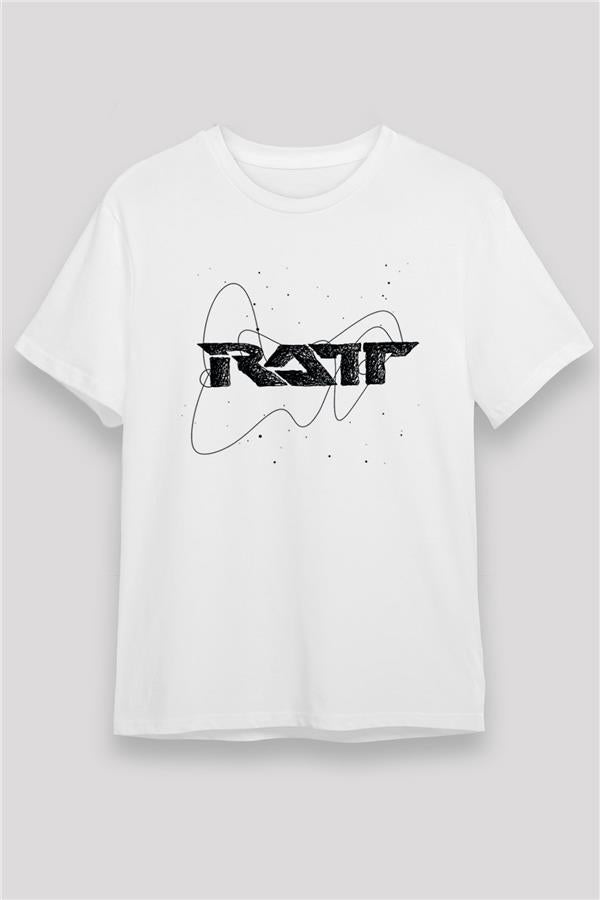 Ratt Graphic Print Unisex White T-Shirt