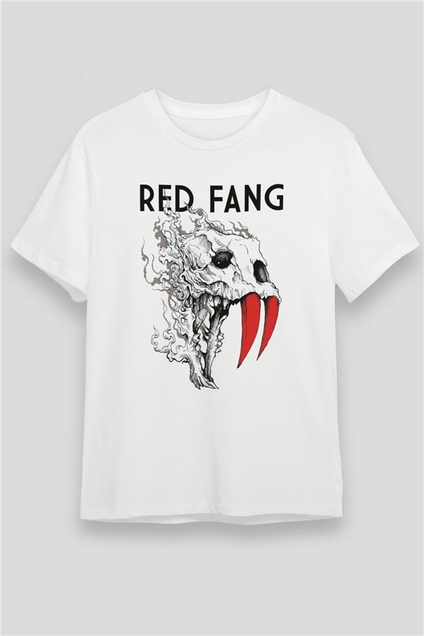 Red Fang White Unisex T-Shirt