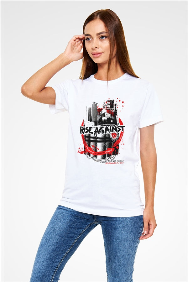 Rise Against White Unisex T-Shirt