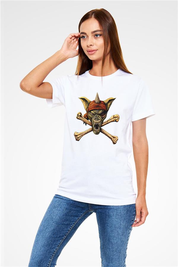Running Wild Printed Unisex White T-Shirt