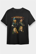 Running Wild Printed Unisex Black T-Shirt