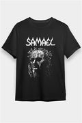 Samael Printed Unisex Black T-Shirt