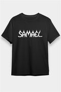 Samael Printed Unisex Black T-Shirt