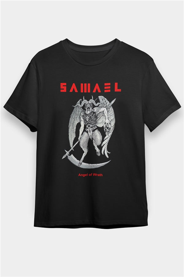 Samael Printed Unisex Black T-Shirt