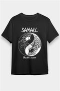 Samael Printed Unisex Black T-Shirt