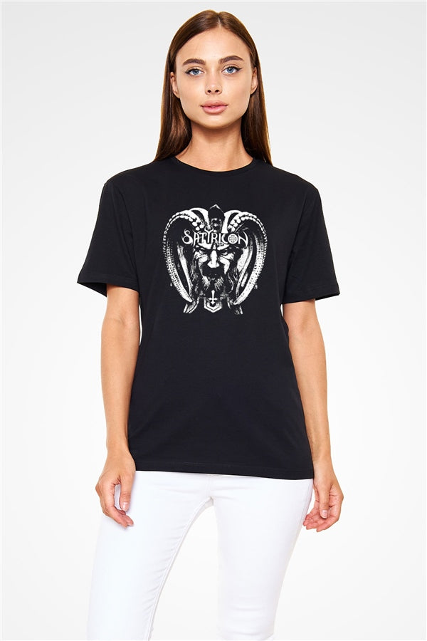 Satyricon Printed Unisex Black T-Shirt