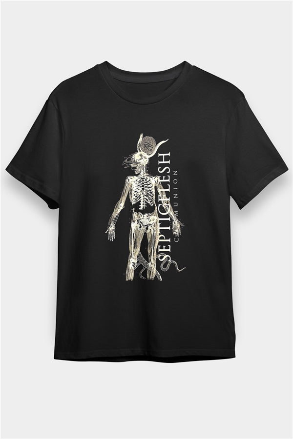 Septicflesh Printed Unisex Black T-Shirt