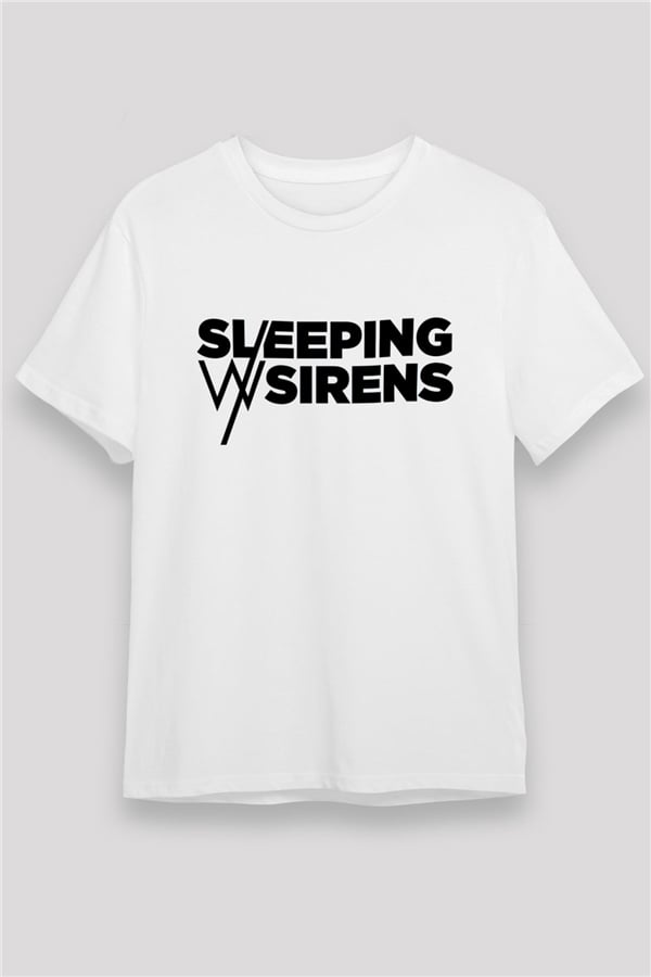 Sleeping with Sirens White Unisex T-Shirt