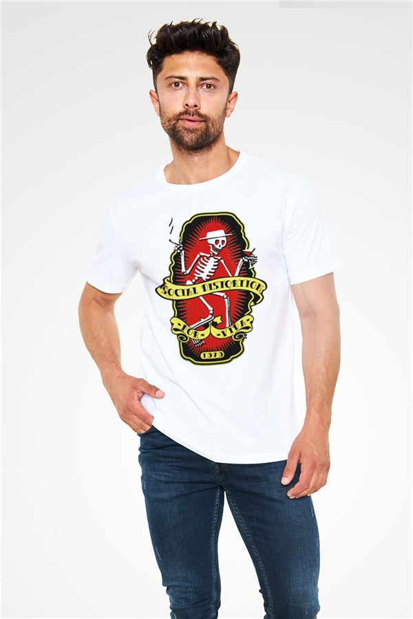 Social Distortion White Unisex T-Shirt