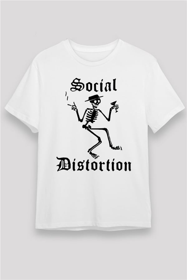 Social Distortion White Unisex T-Shirt