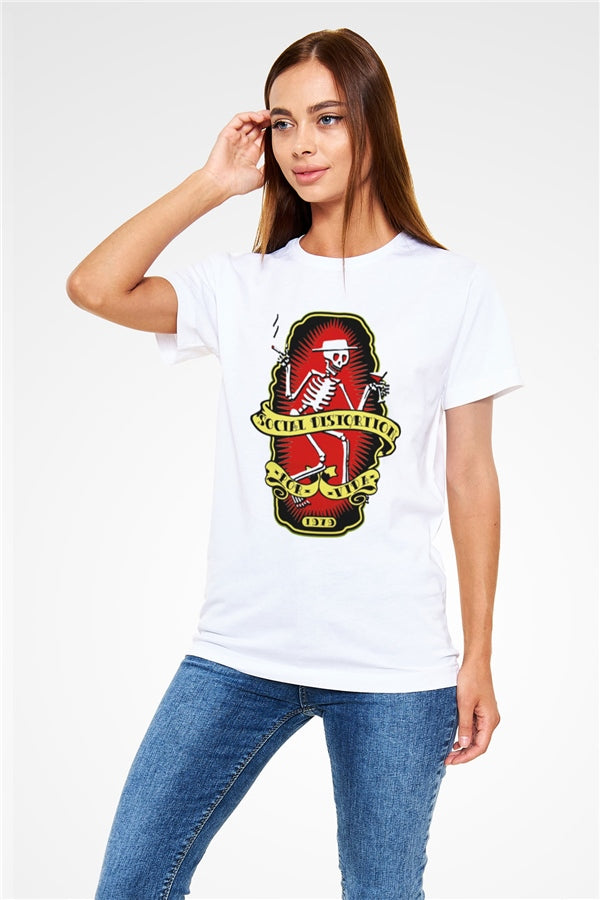 Social Distortion White Unisex T-Shirt