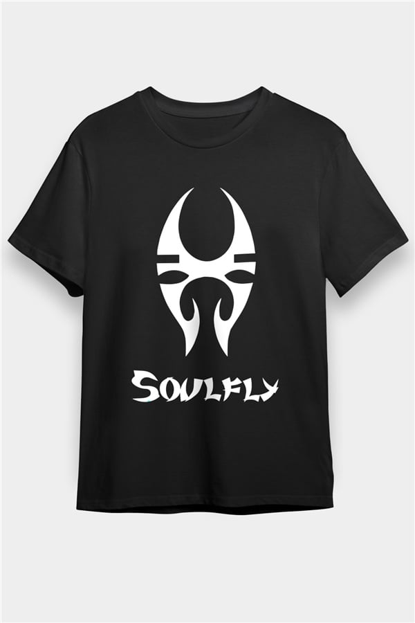 Soulfly Black Unisex T-Shirt - Rock Metal Band Tee