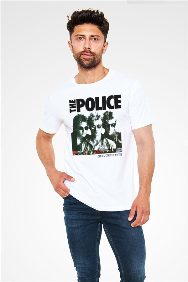 The Police White Unisex T-Shirt