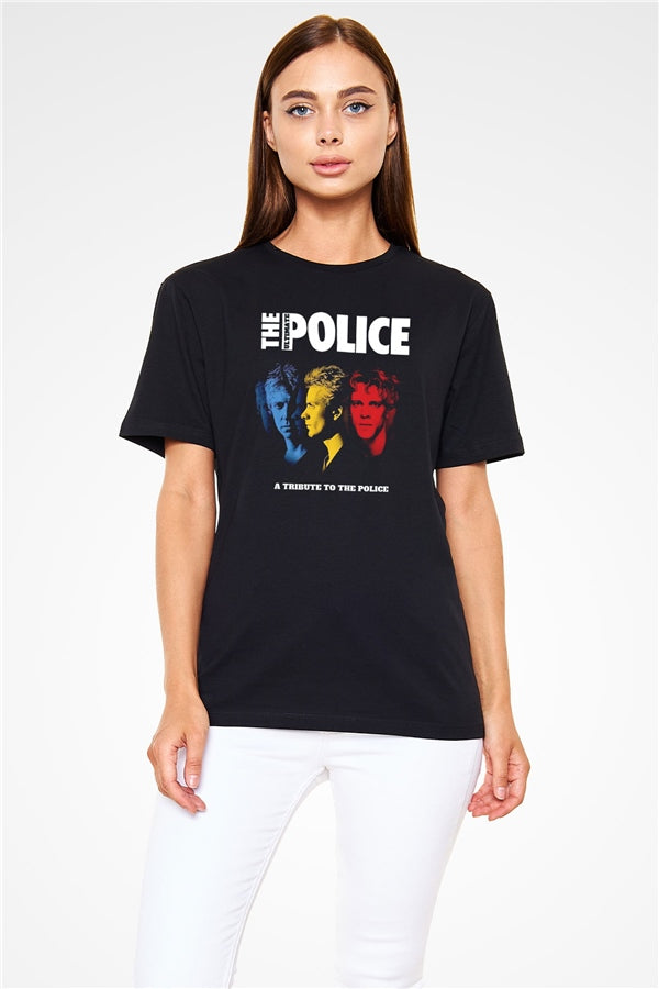 The Police Black Unisex T-Shirt