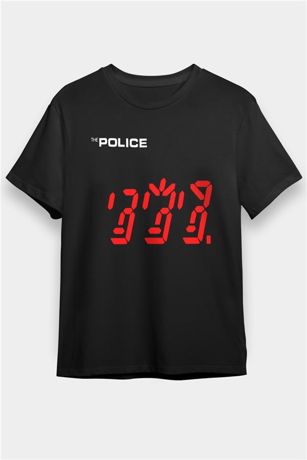 The Police Black Unisex T-Shirt