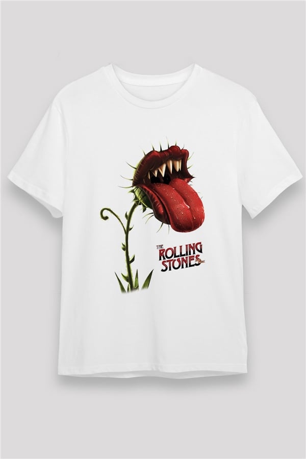 The Rolling Stones Logo White Unisex T-Shirt