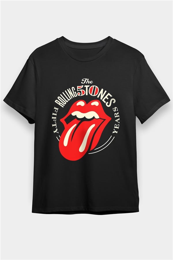 The Rolling Stones Iconic Logo Black Unisex T-Shirt