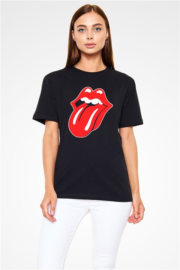 The Rolling Stones Logo Black Unisex T-Shirt